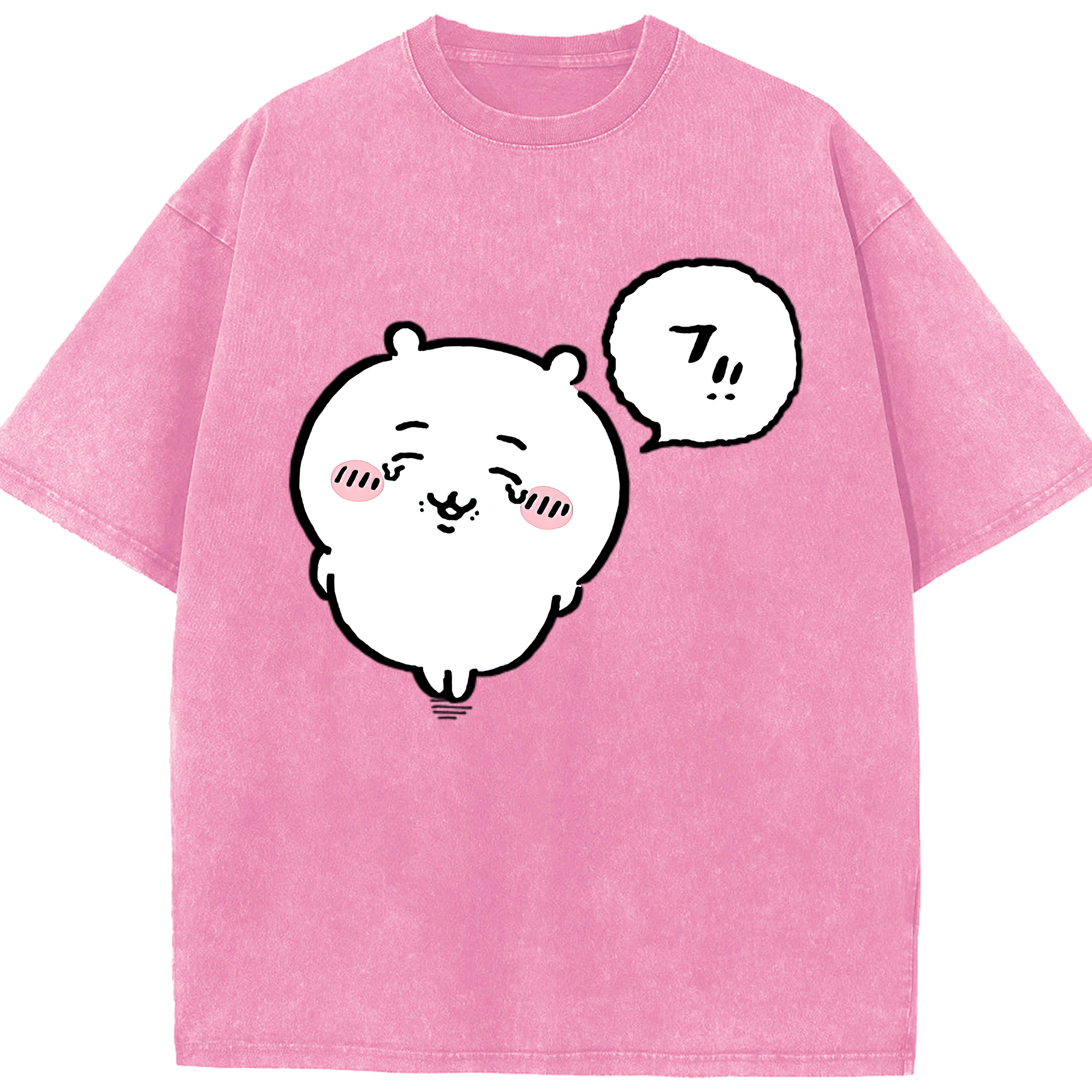 （画像用） ちいかわ ちいかわ Chii-kawa chiikawa 綿100% ヴィンテージ風 半袖Tシャツ（フロントプリント）